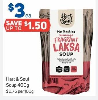 Foodland Hart & Soul Soup 400g offer