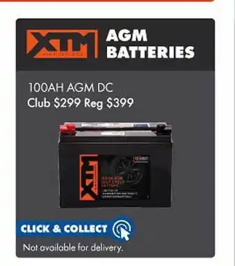 BCF Xtm agm batteries 100ah agm dc offer