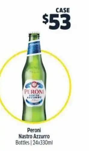 BWS Peroni nastro azzurro offer