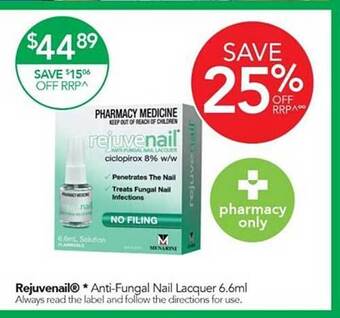 Rejuvenail anti-fungal nail lacquer 6.6ml