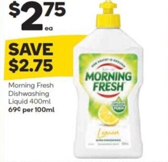 Woolworths Morning Fresh Dishwashing Liquid 400ml offer