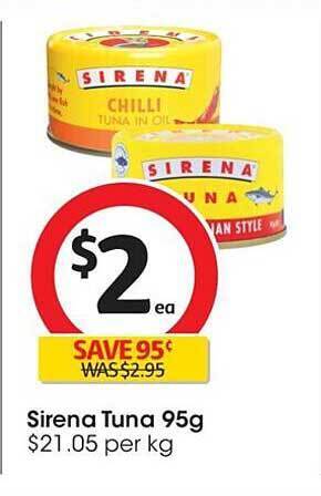 Coles Sirena tuna offer