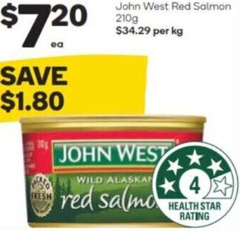 John West Red Salmon 210g