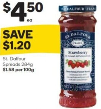 Woolworths St. Dalfour Spreads 284g offer