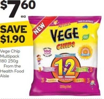 Woolworths Vege Chip Multipack 180 250g offer