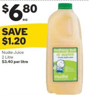 Woolworths Nudie Juice 2 Litre offer