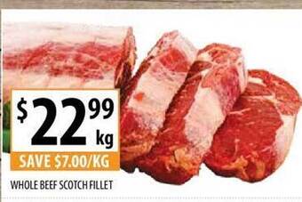 Supabarn Whole beef scotch fillet offer