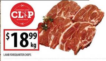 Supabarn Lamb forequarter chops offer