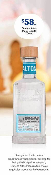Ritchies Olmeca altos plata tequila offer