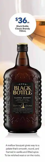 Ritchies Black bottle classic brandy offer