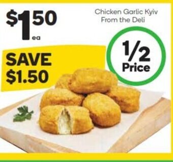 Woolworths Chicken Garlic Kyiv offer