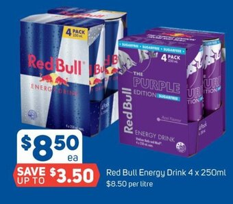 Foodland Red Bull Energy Drink 4 x 250ml offer