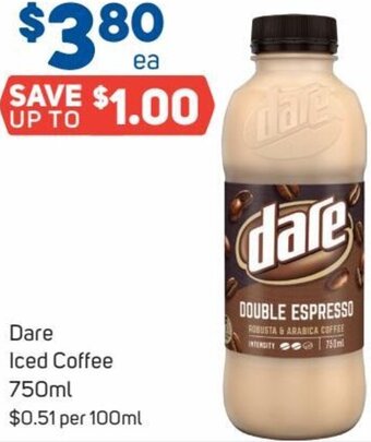 Foodland Dare Iced Coffee 750ml offer