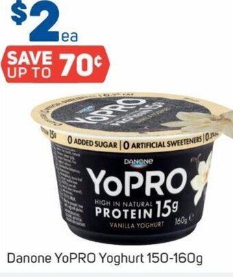 Foodland Danone YoPRO Yoghurt 150-160g offer