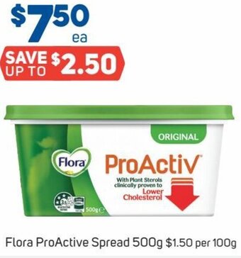 Foodland Flora ProActive Spread 500g offer