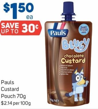 Foodland Pauls Custard Pouch 70g offer