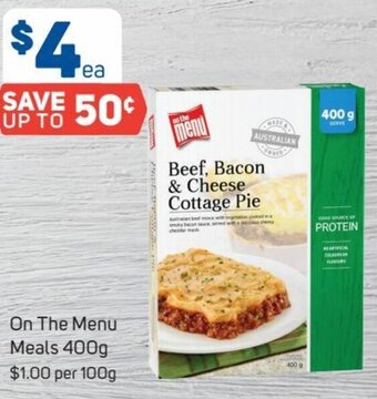 Foodland On The Menu Meals 400g offer