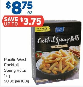 Foodland Pacific West Cocktail Spring Rolls 1kg offer
