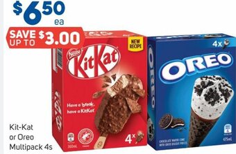 Foodland Kit-Kat or Oreo Multipack 4s offer