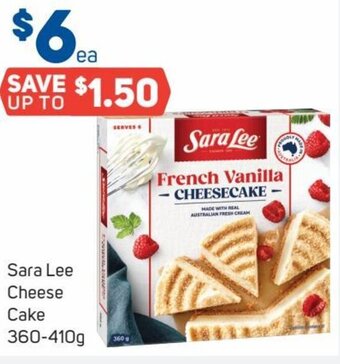 Foodland Sara Lee Cheese Cake 360-410g offer