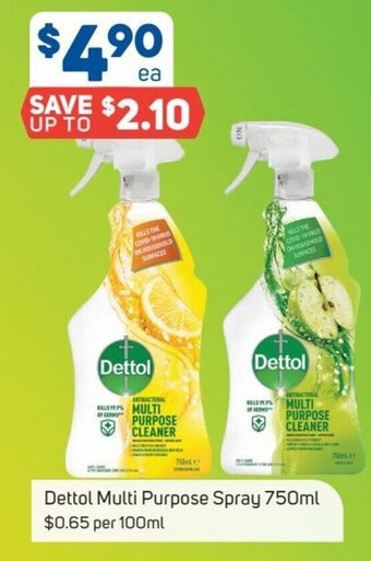 Foodland Dettol Multi Purpose Spray 750ml offer