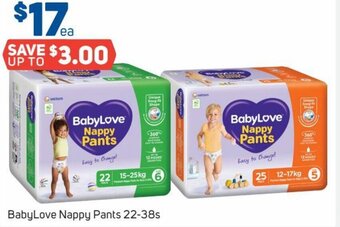 Foodland BabyLove Nappy Pants 22-38s offer