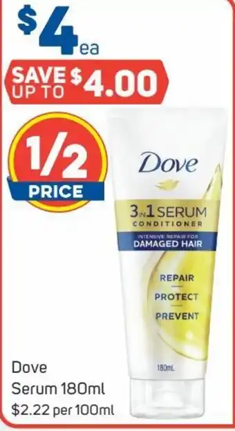 Foodland Dove Serum 180ml offer