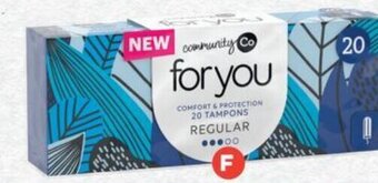 Foodland Community Co For U Regular Liners 20 Pack offer