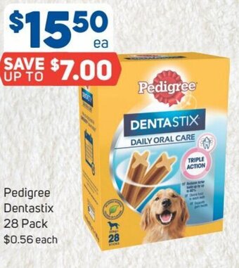Foodland Pedigree Dentastix 28 Pack offer