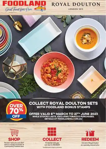 Foodland ROYAL DOULTON SETS offer