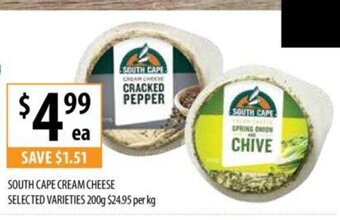 Supabarn South Cape Cream Cheese offer