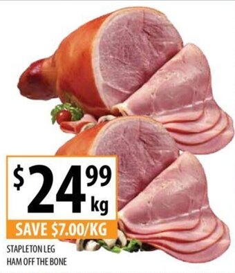 Supabarn Stapleton Leg Ham Off The Bone offer