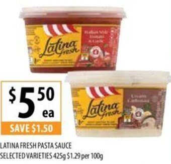 Supabarn Latina Fresh Pasta Sauce offer
