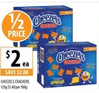 Supabarn Cheezels Crackers 135g offer