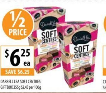 Supabarn Darrell Lea Soft Centres Giftbox 255g offer