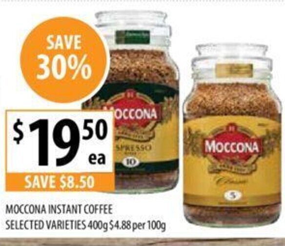 Moccona Instant Coffee offer at Supabarn