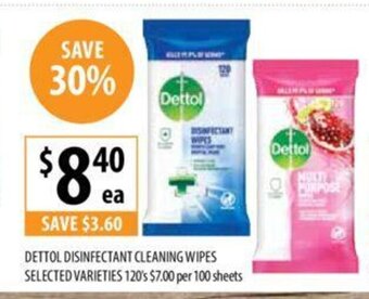 Supabarn Dettol Disinfectant Cleaning Wipes offer