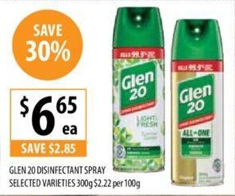 Supabarn Glen 20 Disinfectant Spray offer
