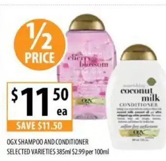 Supabarn Ogx Shampoo And Conditioner offer