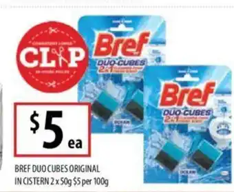 Supabarn Bref Duo Cubes Original In Cistern 2 x 50g offer