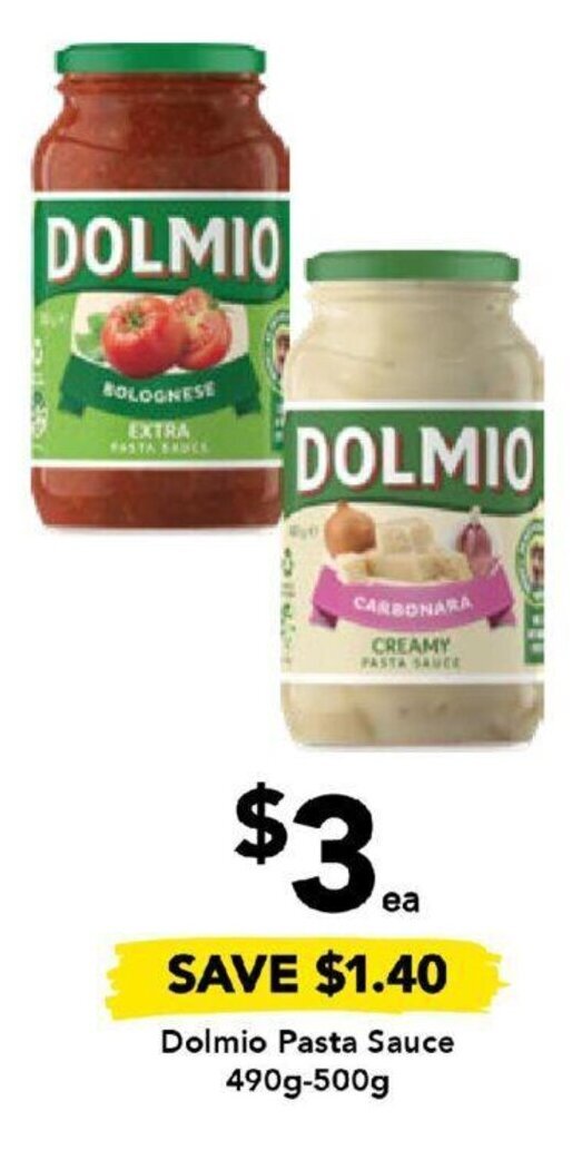Dolmio Pasta Sauce 490g500g offer at Drakes