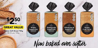 Drakes Drakes Soft Bread 700g offer