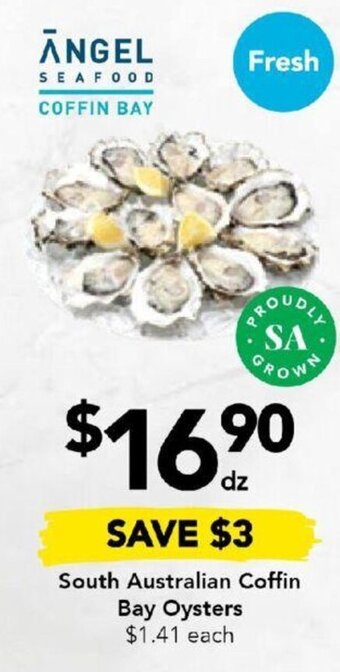 Drakes South Australian Coffin Bay Oysters offer