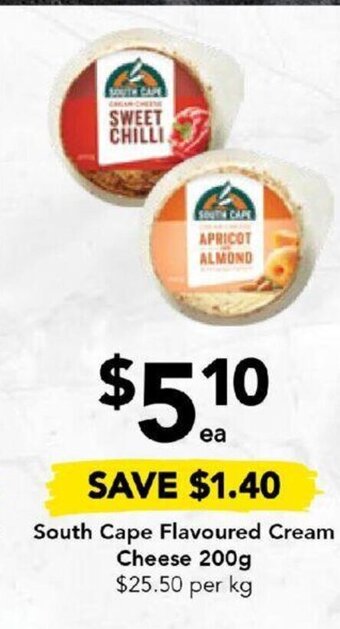 Drakes South Cape Flavoured Cream Cheese 200g offer