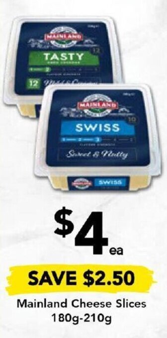 Drakes Mainland Cheese Slices 180g-210g offer