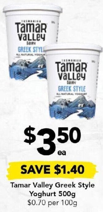 Drakes Tamar Valley Greek Style Yoghurt 500g offer