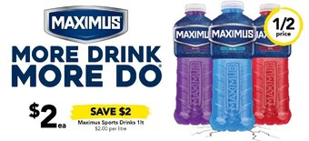 Maximus Sports Drinks 1lt