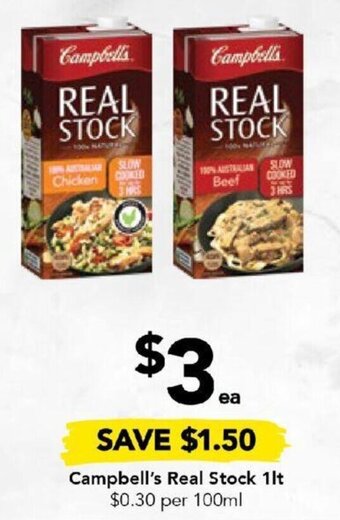 Drakes Campbell's Real Stock 1lt offer