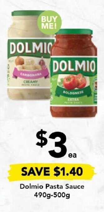 Drakes Dolmio Pasta Sauce 490g-500g offer