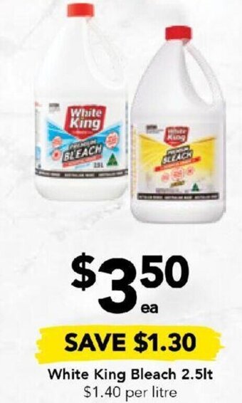 Drakes White King Bleach 2.5lt offer
